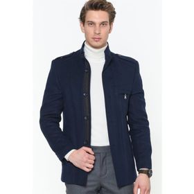 Dewberry PLT8378 Lacivert Erkek Palto