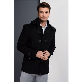 Dewberry Plt8379 Siyah Erkek Palto