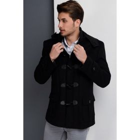 Dewberry Plt8379 Siyah Erkek Palto