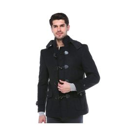 Dewberry Plt8379 Siyah Erkek Palto
