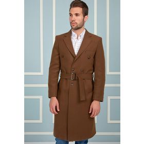 Dewberry Plt8382 Camel Erkek Palto