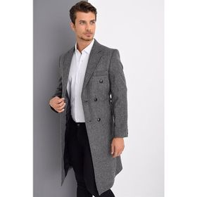Dewberry PLT8382 Gri Erkek Palto