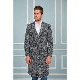 Dewberry PLT8382 Lacivert Desenli Erkek Palto