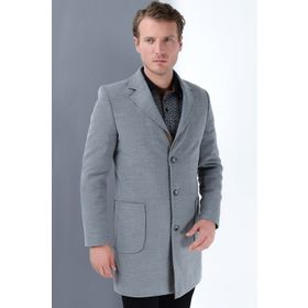 Dewberry PLT8384 Gri Erkek Palto