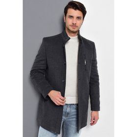 Dewberry Plt8386 Antrasit Desenli Erkek Palto