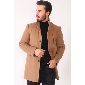 Dewberry Plt8386 Camel Erkek Palto