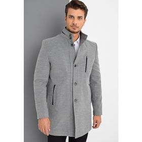 Dewberry PLT8386 Gri Erkek Palto