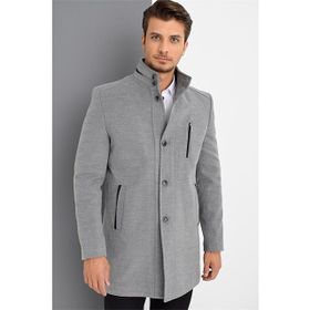 Dewberry PLT8386 Gri Erkek Palto