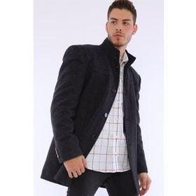 Dewberry Plt8387 Lacivert Desenli Erkek Palto