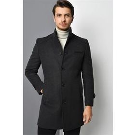 Dewberry Plt8391 Antrasit Erkek Palto