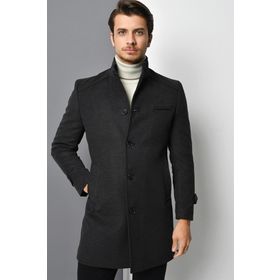 Dewberry Plt8391 Antrasit Erkek Palto