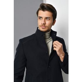 Dewberry Plt8391 Lacivert Erkek Palto