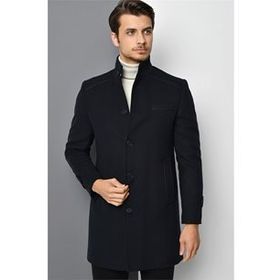 Dewberry Plt8391 Lacivert Erkek Palto