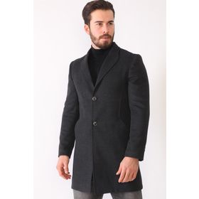 Dewberry Plt8398 Antrasit Erkek Palto
