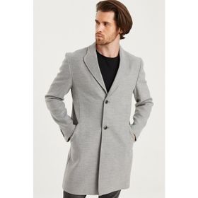 Dewberry Plt8398 Gri Erkek Palto