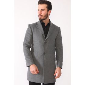 Dewberry PLT8398 Koyu Gri Erkek Palto