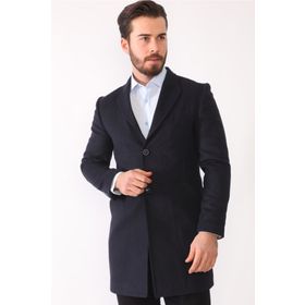 Dewberry Plt8398 Lacivert Erkek Palto