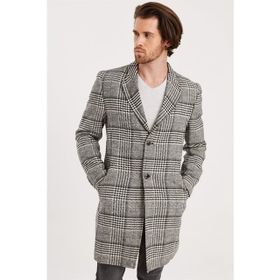 Dewberry Plt8398 Siyah Erkek Palto