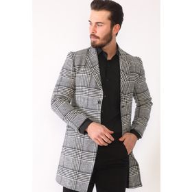 Dewberry Plt8398 Siyah Erkek Palto