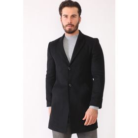 Dewberry Plt8398 Siyah Erkek Palto