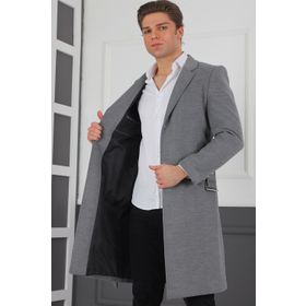 Dewberry PLT8400 Gri Erkek Palto