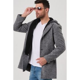 Dewberry PLT8406 Gri Erkek Palto