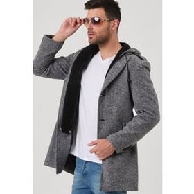 Dewberry PLT8406 Gri Erkek Palto