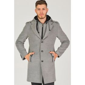 Dewberry PLT8406 Gri Erkek Palto