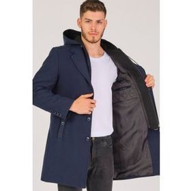 Dewberry PLT8406 Lacivert Erkek Palto