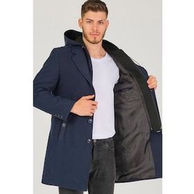 Dewberry PLT8406 Lacivert Erkek Palto