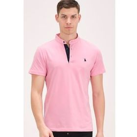 Dewberry T8560 Pembe Erkek T-Shirt