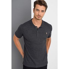 Dewberry T8561 Koyu Antrasit Erkek T-Shirt