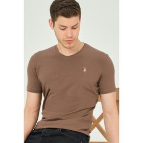 Dewberry T8568 Açık Kahve Erkek T-Shirt
