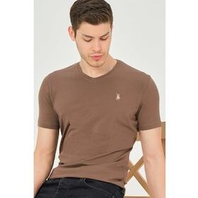 Dewberry T8568 Kahve Erkek T-Shirt