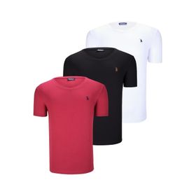 Dewberry T8568 Koyu Siyah Erkek T-Shirt
