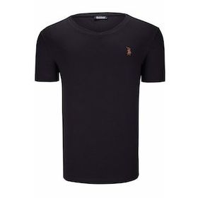 Dewberry T8568 Koyu Siyah Erkek T-Shirt