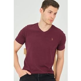 Dewberry T8568 Mor Erkek T-Shirt