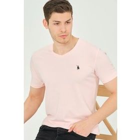 Dewberry T8568 Pembe Erkek T-Shirt