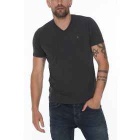 Dewberry T8568 V Yaka Antrasit Erkek T-shirt