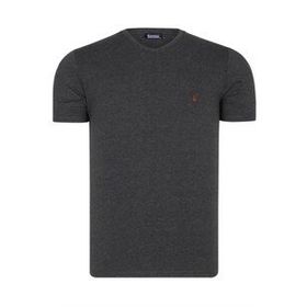 Dewberry T8568 V Yaka Antrasit Erkek T-shirt