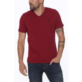 Dewberry T8568 V Yaka Bordo Erkek T-shirt