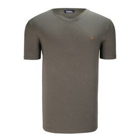 Dewberry T8568 V Yaka Haki Erkek T-shirt