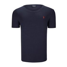 Dewberry T8568 V Yaka Lacivert Erkek T-shirt