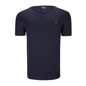 Dewberry T8568 V Yaka Lacivert Erkek T-shirt