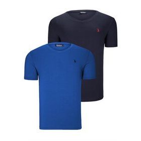 Dewberry T8568 V Yaka Lacivert Erkek T-shirt