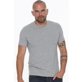 Dewberry T8569 Bisiklet Yaka Gri Erkek T-shirt