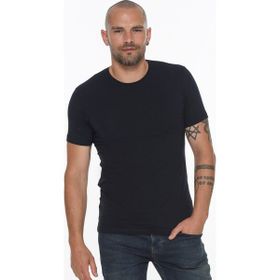 Dewberry T8569 Bisiklet Yaka Lacivert 3'lü Erkek T-shirt