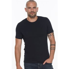 Dewberry T8569 Bisiklet Yaka Lacivert Erkek T-shirt