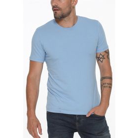 Dewberry T8569 Bisiklet Yaka Mavi Erkek T-shirt