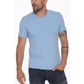 Dewberry T8569 Bisiklet Yaka Mavi Erkek T-shirt